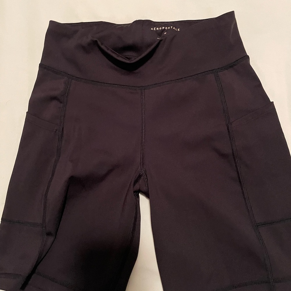 Aeropostale black biker shorts